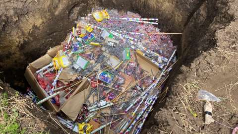 “Escuadrón anti-pólvora” destruirá más de 1.800 kilogramos de material pirotécnico