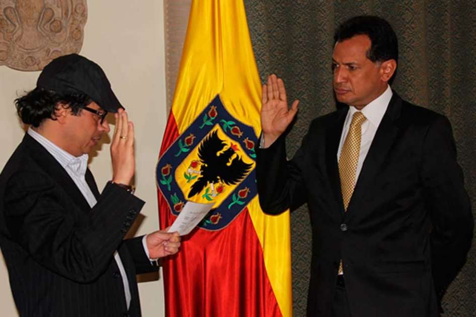 Elemir Pinto durante su posesión como director del Idrd.