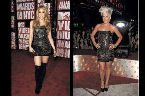 Shakira y Pink, iguales en los premios MTV