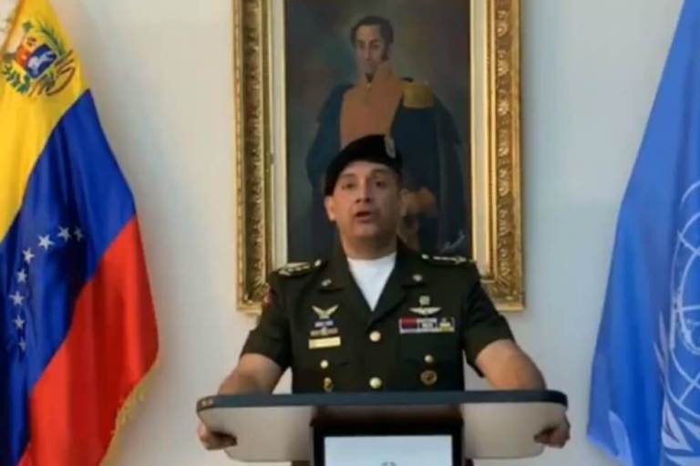 Pedro Chirinos, asesor militar adjunto de Venezuela en la ONU, reconoció a Guaidó