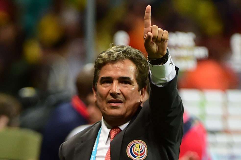 El técnico colombiano de la selección de Costa Rica, Jorge Luis Pinto. / AFP