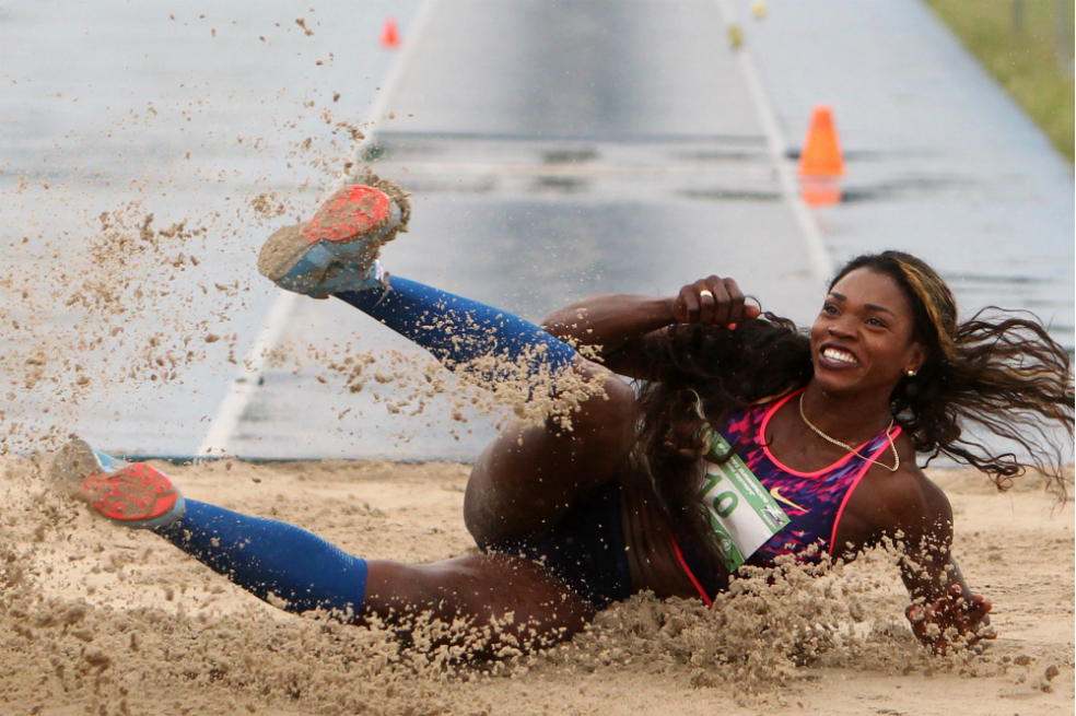 Caterine Ibargüen, saltadora triple colombiana. / EFE