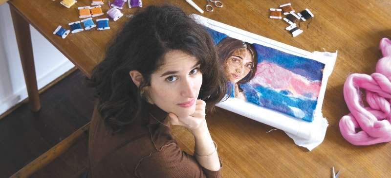 Cécile Davidovici estudió cine y teatro antes de dedicarse al arte textil.