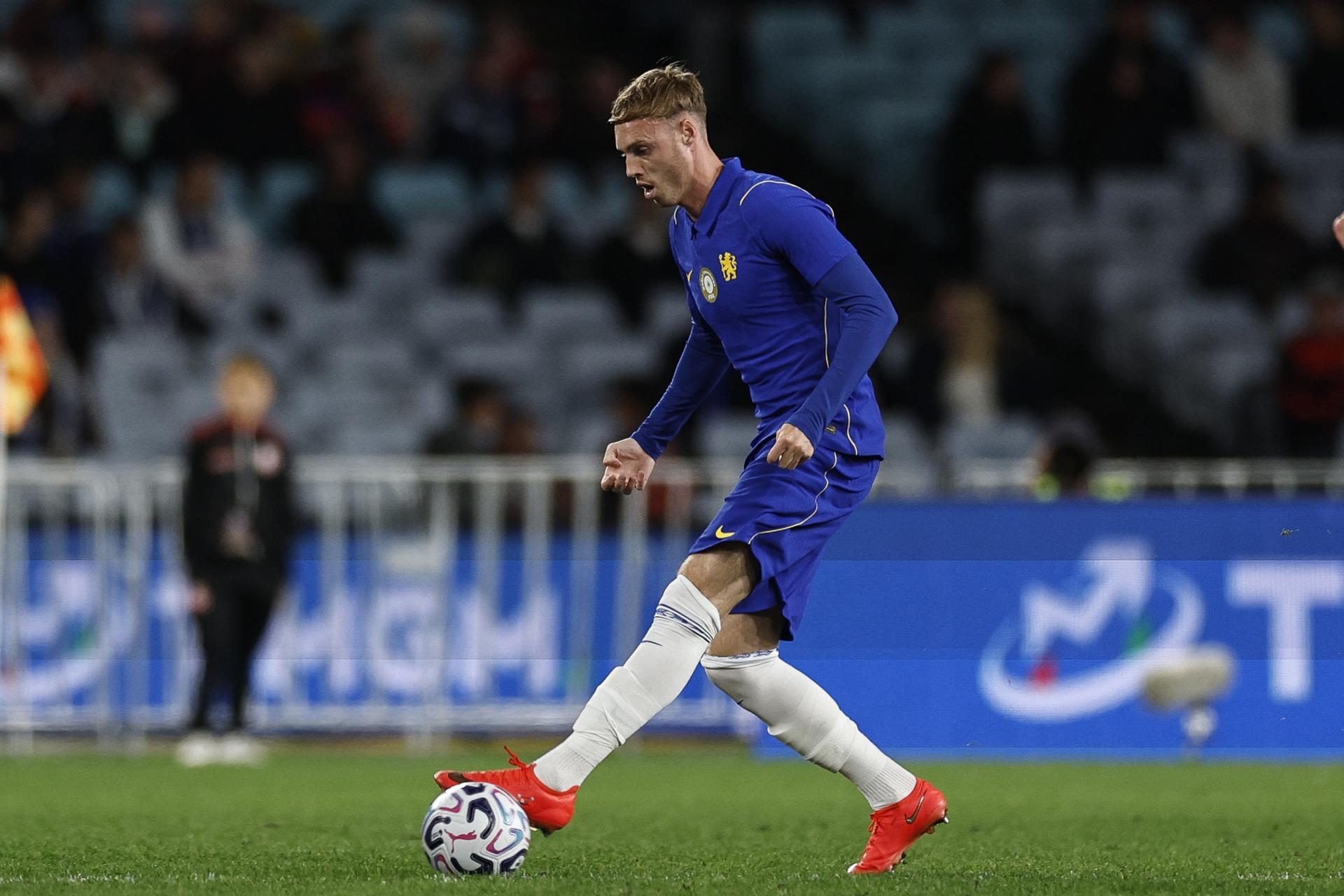 SYDNEY (Australia), 28/07/2026.- Cole Palmer of Chelsea controls the ball during the Sydney Super Cup match between Chelsea FC and the Western Sydney Wanderers FC at Accor Stadium in Sydney, Australia, 28 July 2026. EFE/EPA/MARK EVANS AUSTRALIA AND NEW ZEALAND OUT
