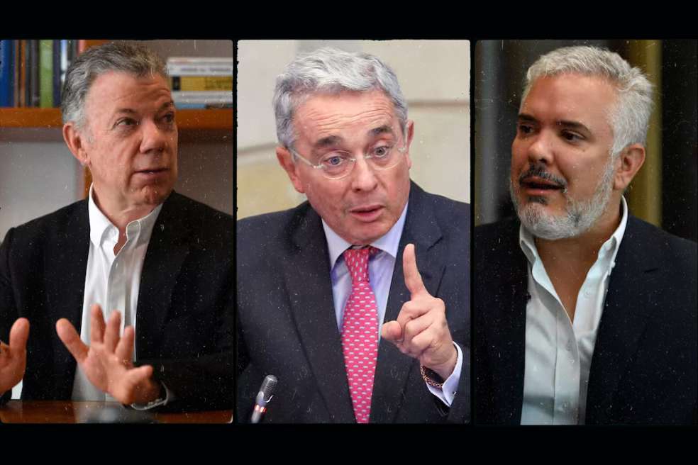 Los expresidente Juan Manuel Santos, Álvaro Uribe e Iván Duque tienen la mejor imagen favorable entre los colombianos.