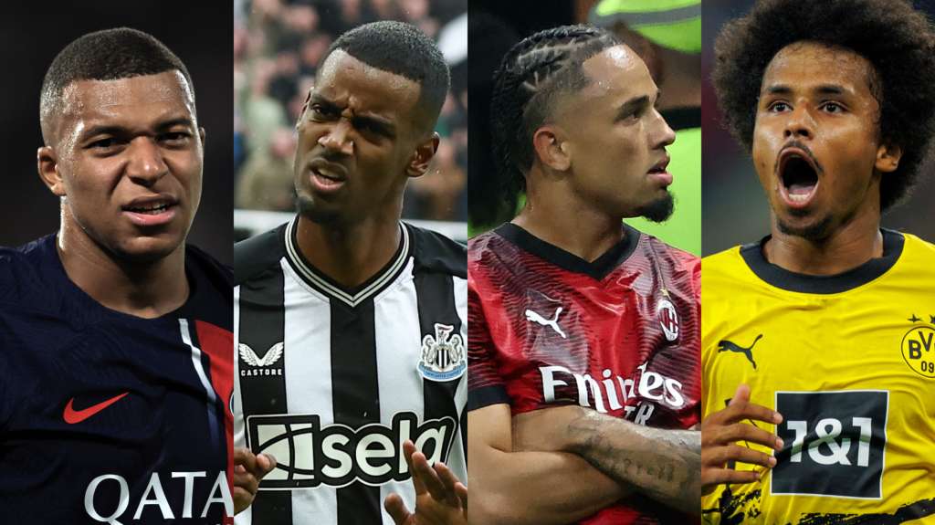 Grupo F de la Champions League 2023-2024: París Saint Germain, Newcastle, Milan y Borussia Dortmund.