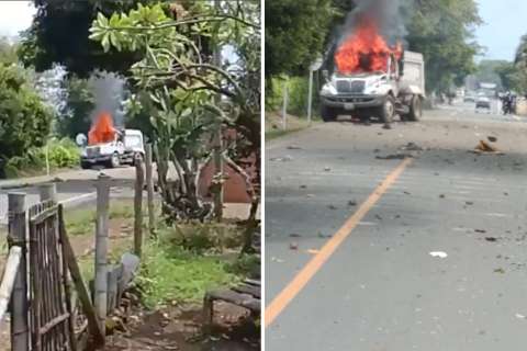 Atentado con volqueta bomba en Caloto habría sido perpetrado por el grupo Dagoberto Ramos