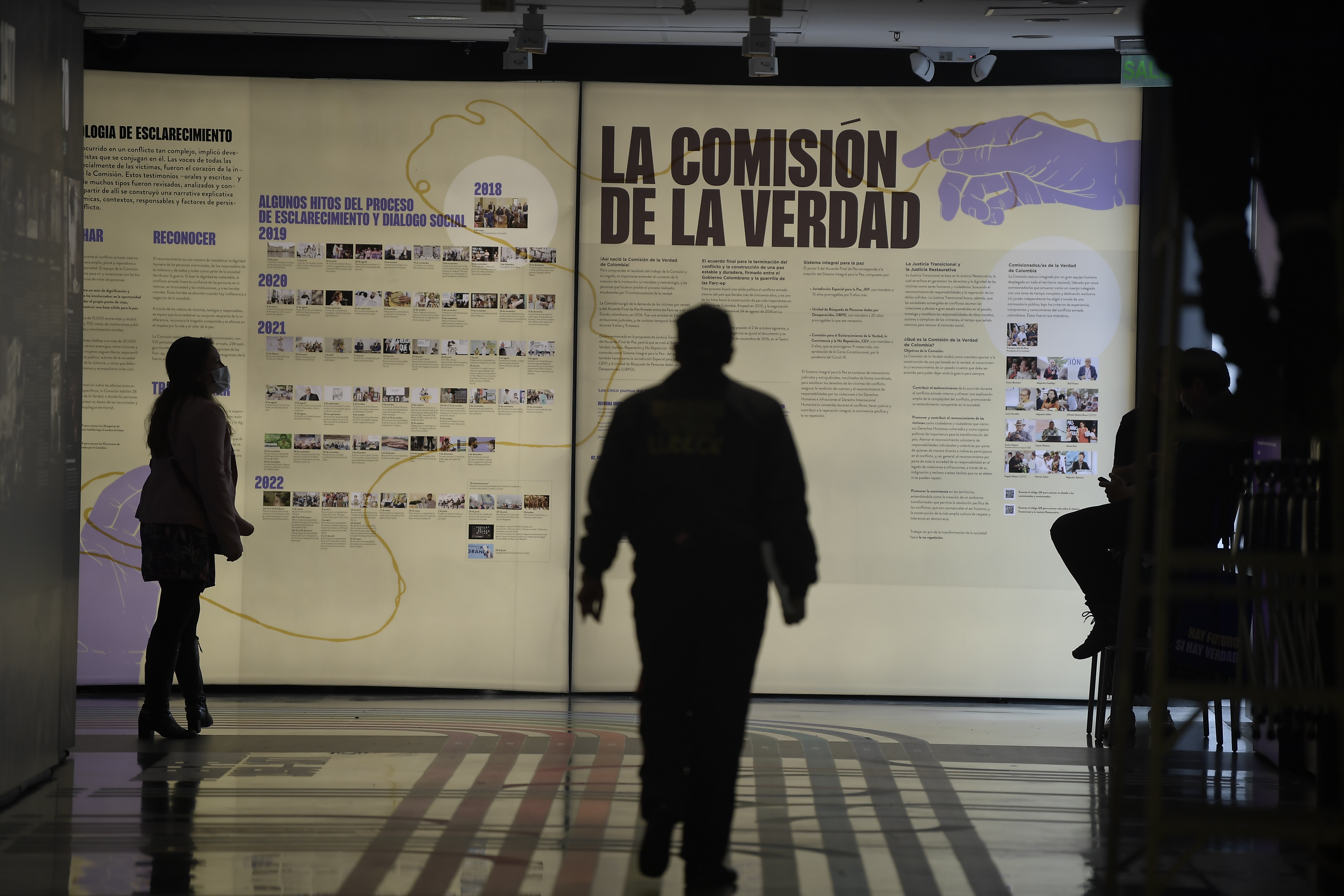Exposición que se realiza en el Centro de Memoria, Paz y Reconciliación en Bogotá
