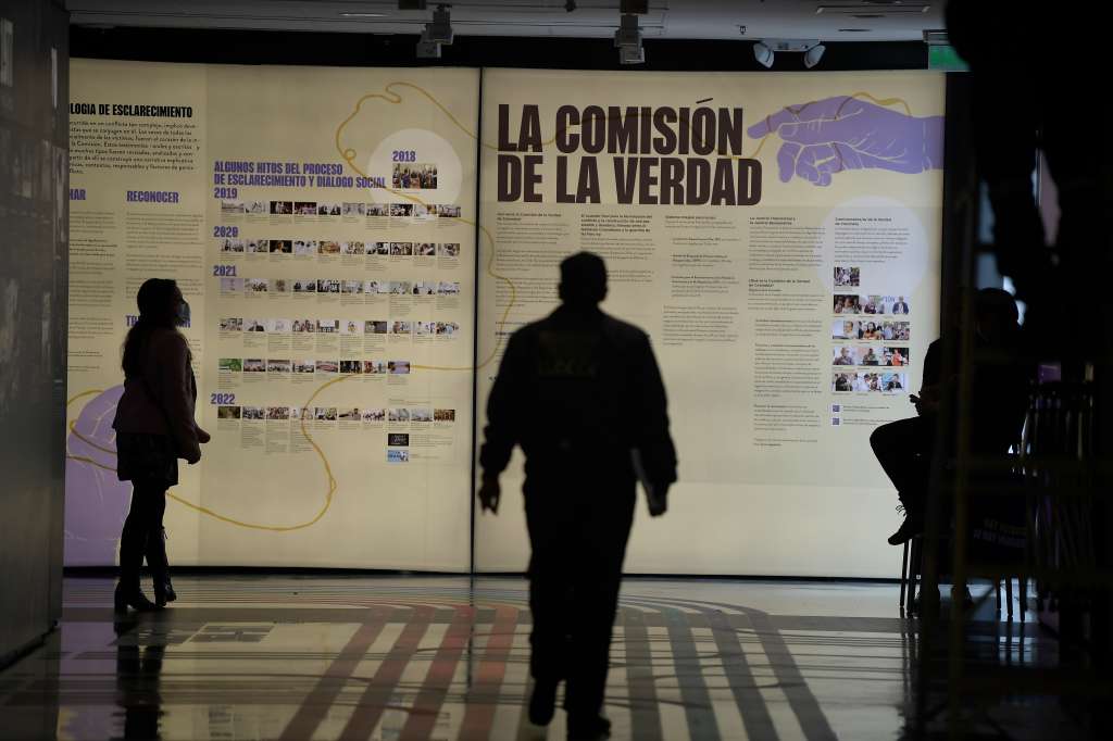 Exposición que se realiza en el Centro de Memoria, Paz y Reconciliación en Bogotá