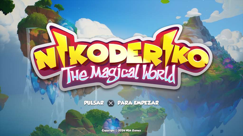 Pantalla de inicio de Nikoderiko: The Magical World.