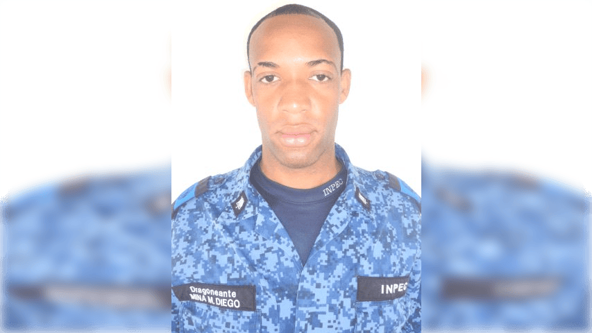 Guardian Diego Felipe Mina, víctima de ataque sicarial.
