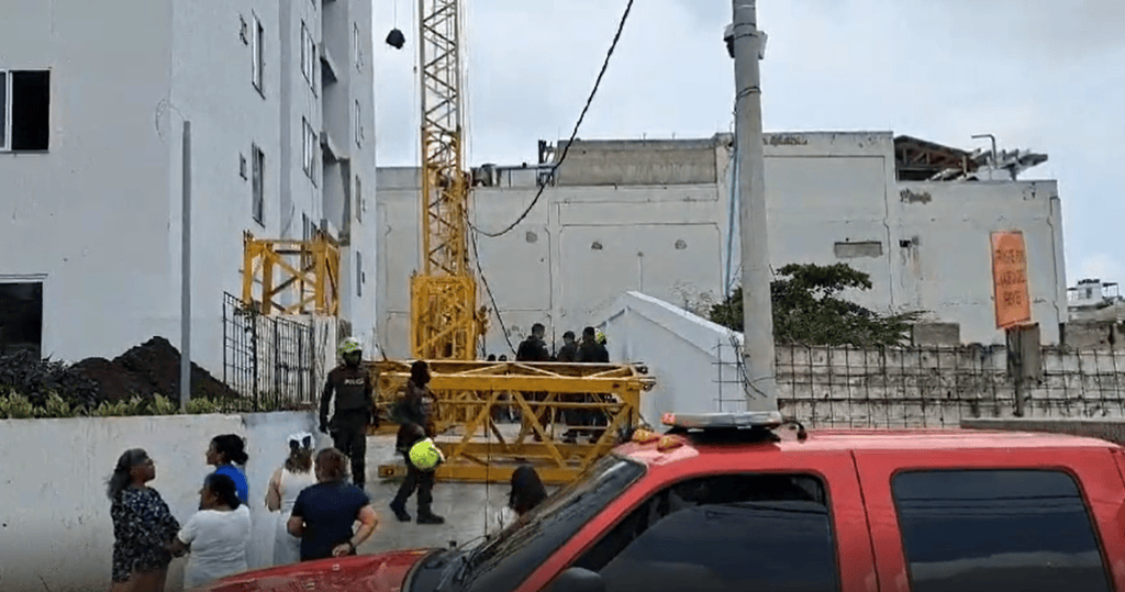 Caída de grúa en Cartagena