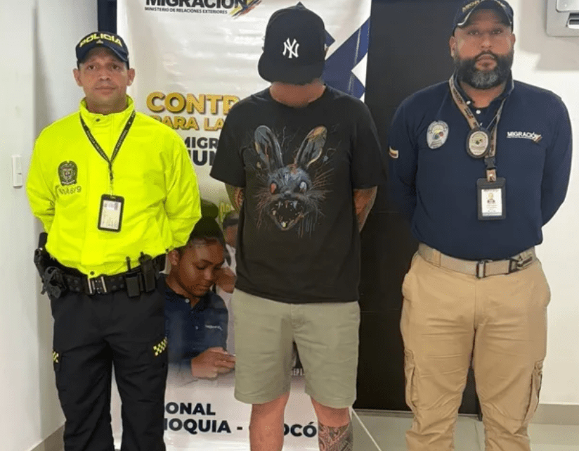 Ciudadano mexicano capturado en el Centro Facilitador de Servicios Migratorios en Medellín.
