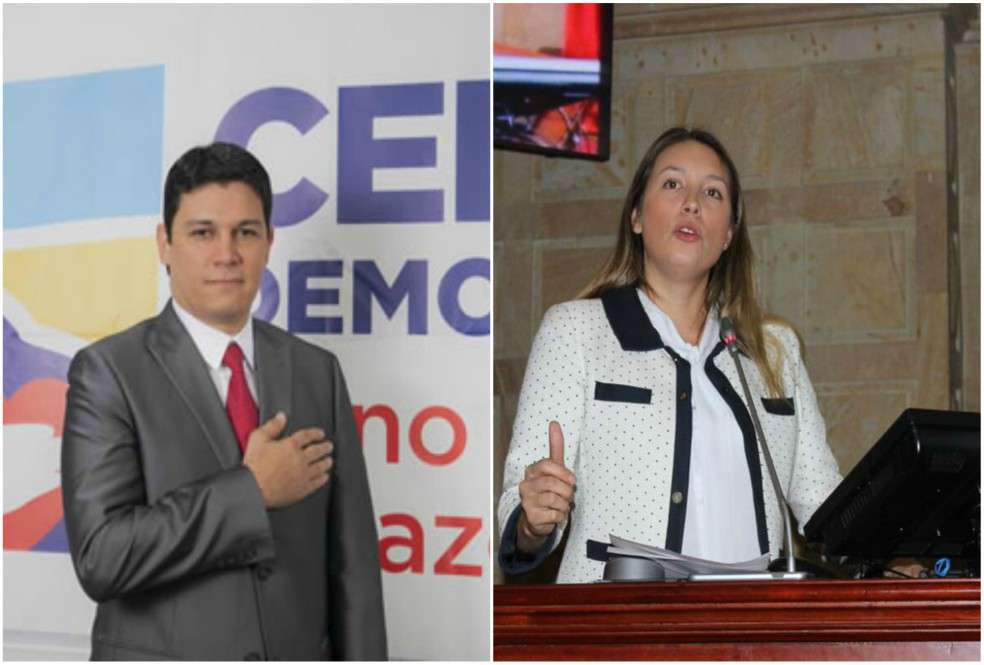 Daniel Cabrales y Sara Piedrahita llegaron al Congreso en 2014. / Fotos: Tomadas de internet