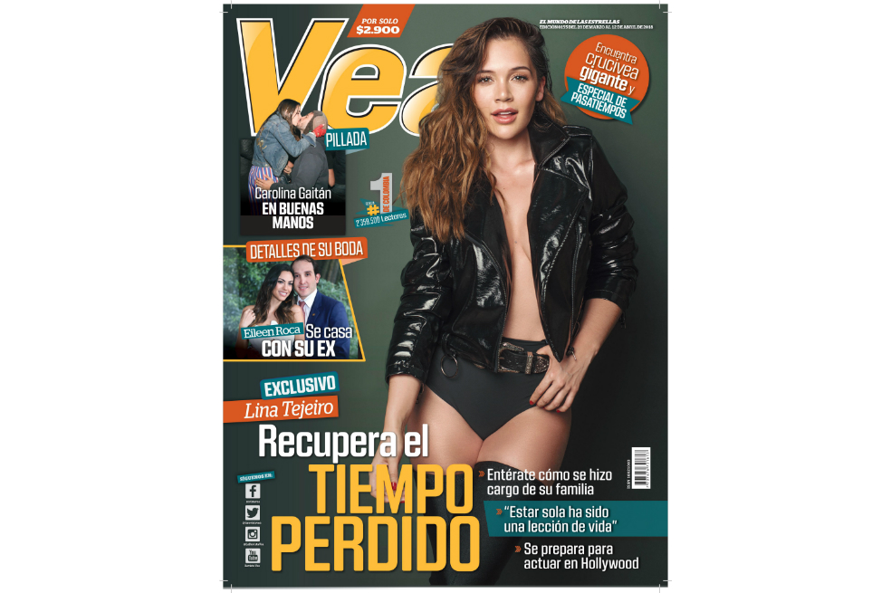 Lina Tejeiro es la protagonista del tema de portada del más reciente número de la Revista Vea. / Revista Vea
