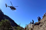 Tareas de rescate en los Alpes franceses
