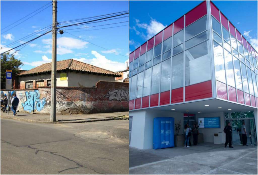 Antes de la construcción del nuevo jardín, el lugar había una casa deteriorada. / Cortesía: Alcaldía de Bogotá