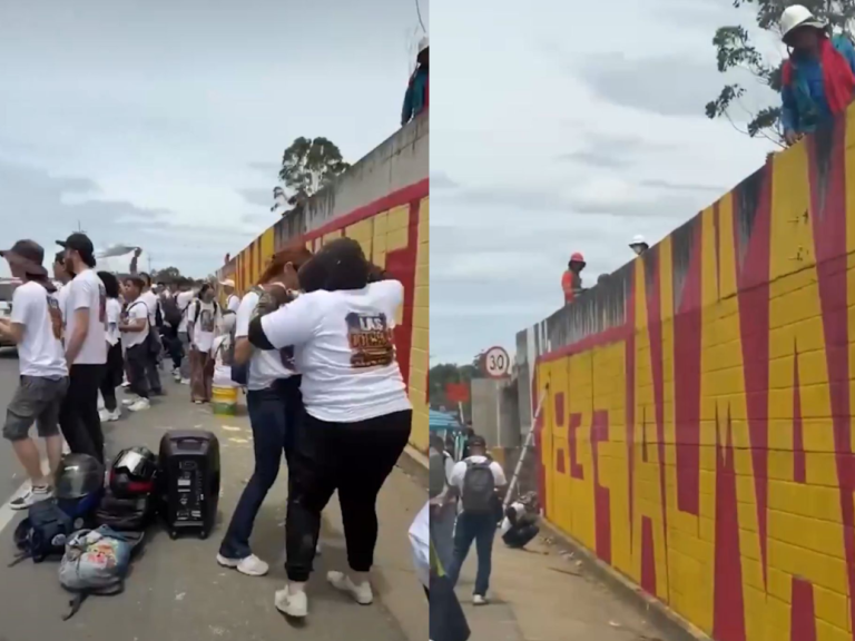 El mural sobre falsos positivos en Llanogrande, cerca de la casa de Uribe, que generó debate