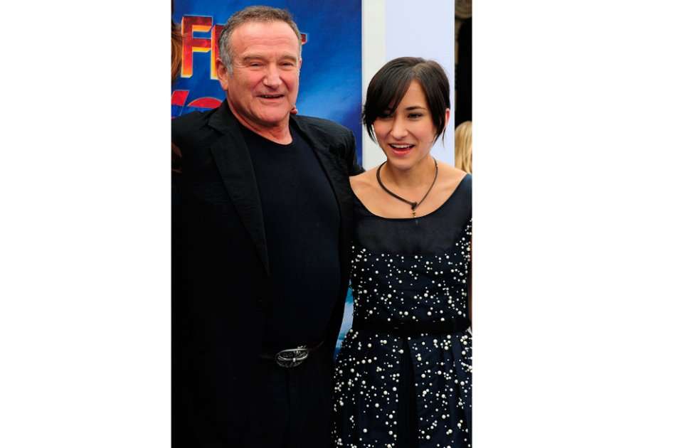 Robin Williams y su hija Zelda. / AFP