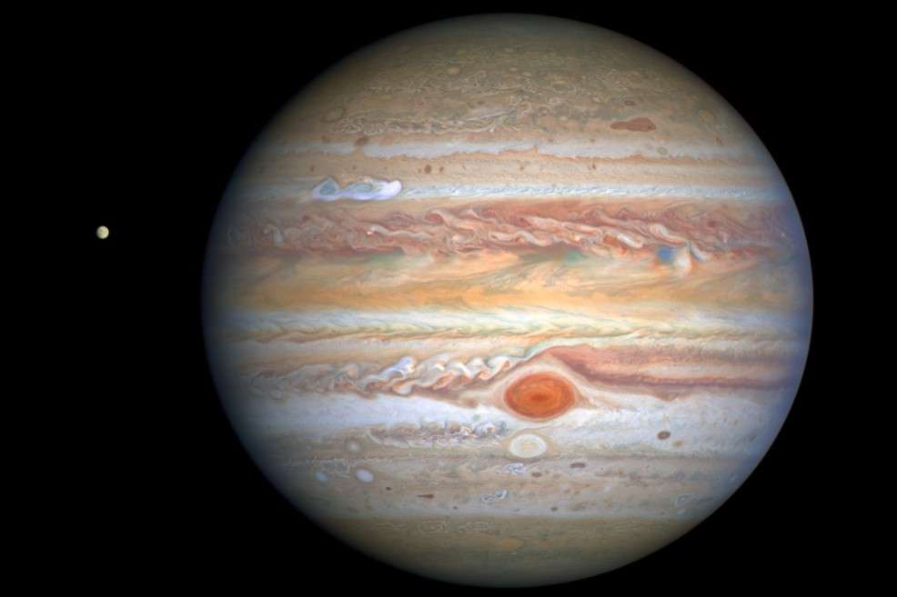 Esta es la nueva imagen de Júpiter captada por el telescopio Hubble.