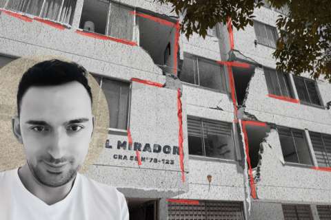 El celador que cargó en su espalda a tres mujeres durante el terremoto en Manizales