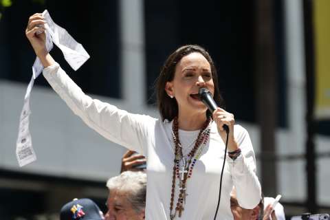 María Corina Machado se responsabilizó por la publicación de las actas electorales
