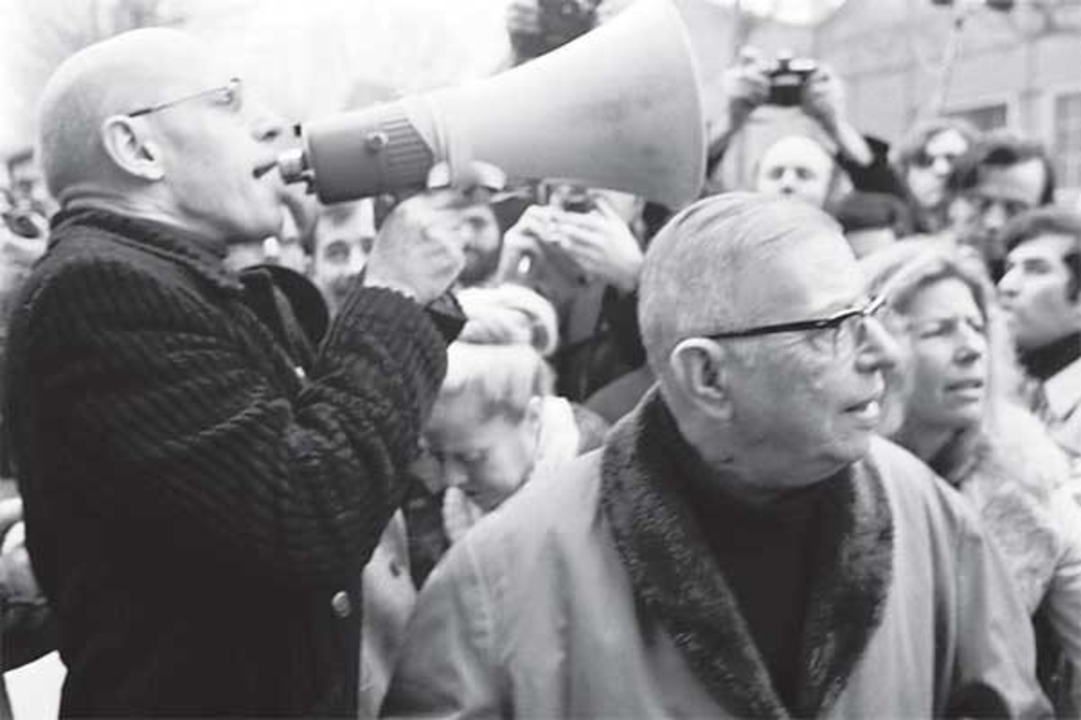 Michel Foucault y Jean Paul Sartre adelantaron debates sobre la historia y el marxismo, considerando sus filosofías estructuralista y existencialista, respectivamente.
