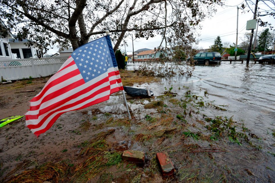 Destrozos de la tormenta tropical Sandy. Foto: AFP