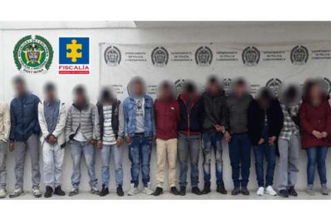 Cayó banda de "Los Felpas", dedicadas a traficar droga en Zipaquirá