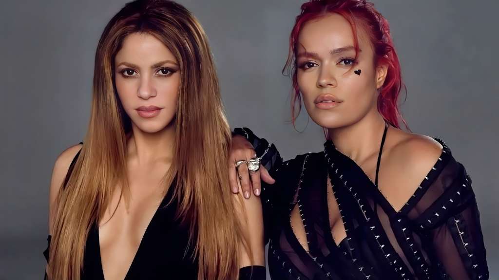 Shakira y Karol G, cantantes colombianas.