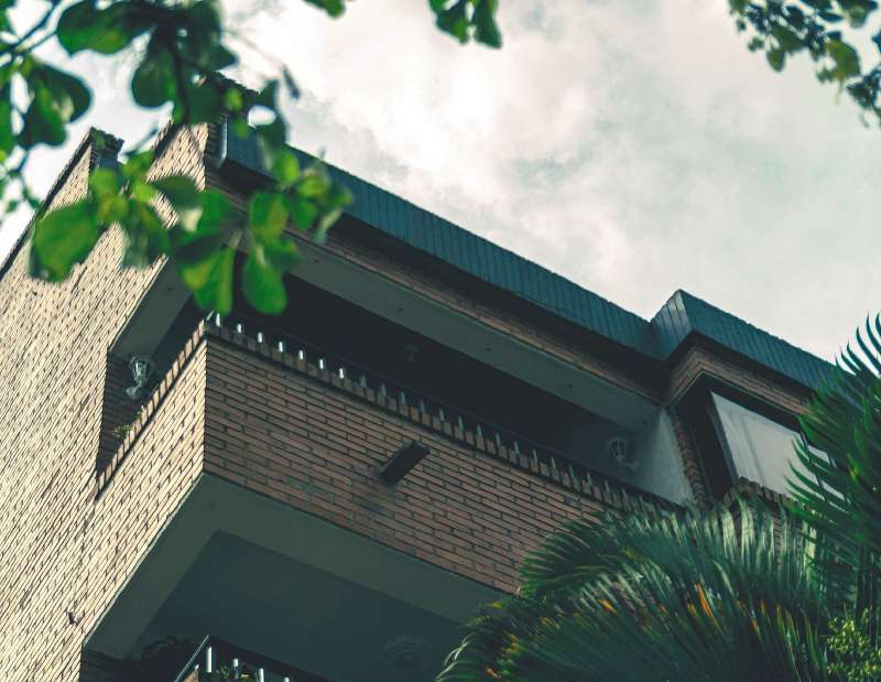 Fachada de lo que era la casa de la madre de Otoniel.