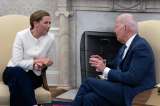 Biden se reune con Frederiksen, pero no la apoya en público para liderar la Otan