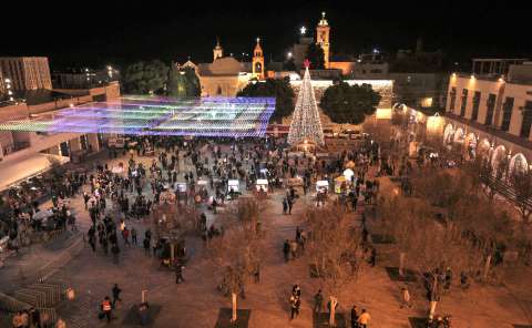 En fotos: sin turistas ni peregrinos, Belén recibe una segunda Navidad en pandemia