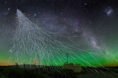 Rayos cósmicos que llegan a la Tierra se originan fuera de la Vía Láctea