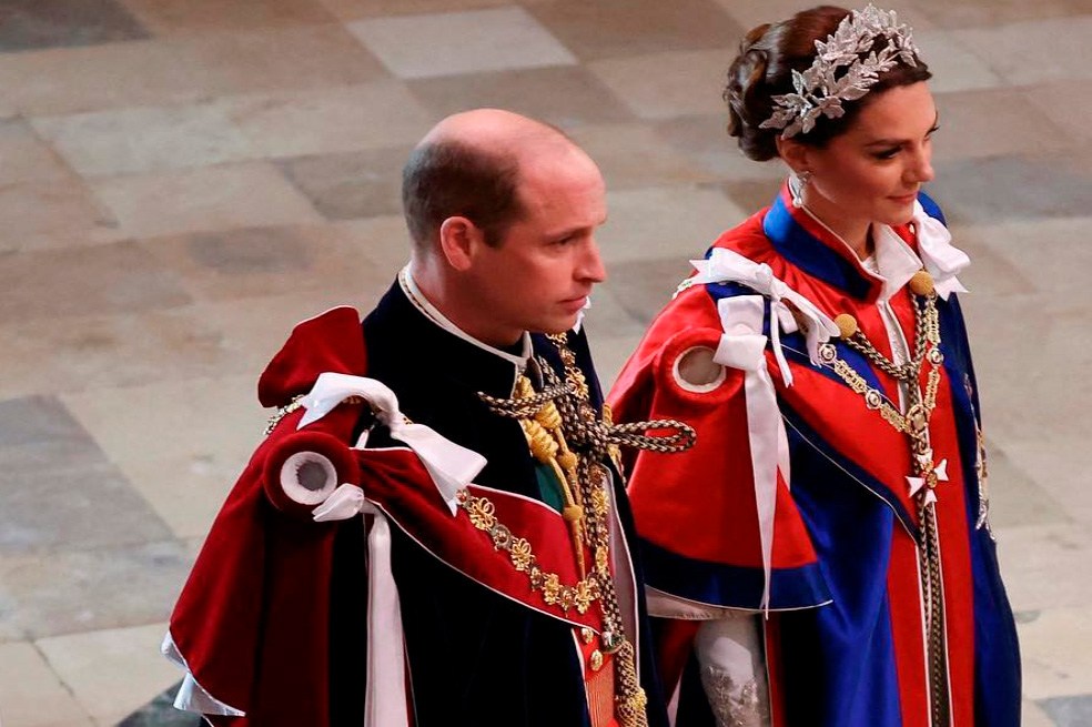 Así fue la llegada de los príncipes de Gales a la coronación del rey Carlos III.
