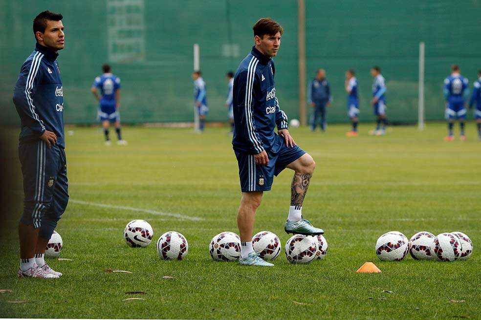 Lionel Messi, la estrella de la selección de Argentina, rival de Colombia el viernes en los cuartos de final de la Copa América. / EFE