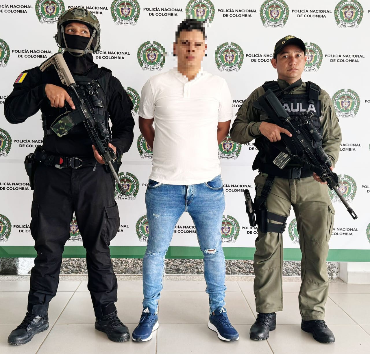 Captura de alias Salomón./ Policía Nacional.