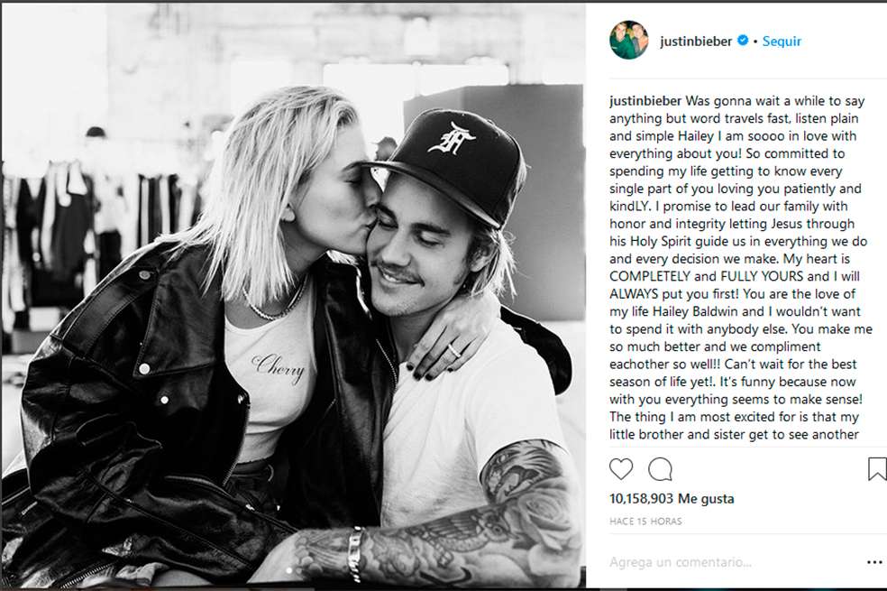 Hailey y Justin Bieber. / Bang Showbiz