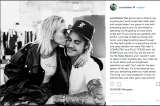 Justin y Hailey Bieber retrasan su boda religiosa