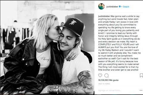Justin y Hailey Bieber retrasan su boda religiosa