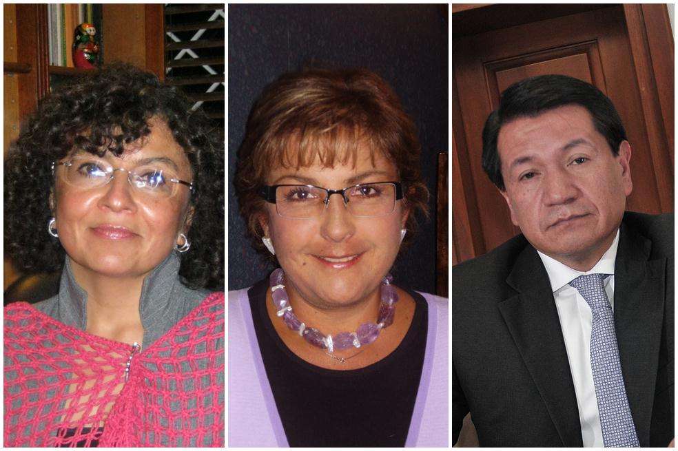 Olga Lucía Gaitán, Beatriz Linares y Jorge Armando Otálora.