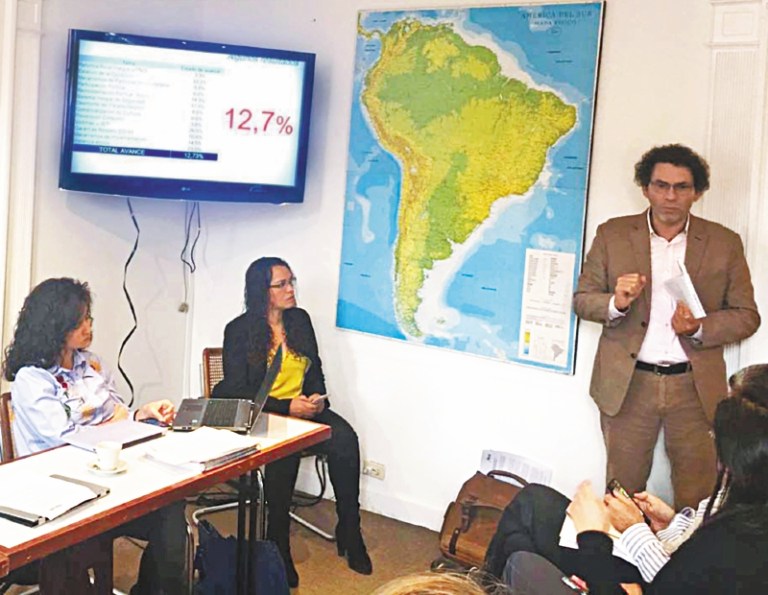 La implementación legal del acuerdo de paz sólo ha avanzado en un 12,7 %
