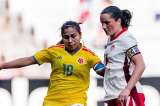 Colombia sufrió en su debut y fue goleada por Canadá en la Copa She Believes 2026