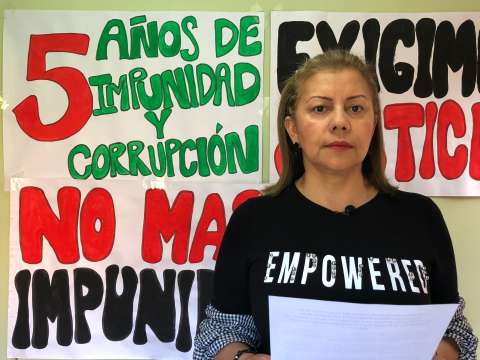 Esposa de “Pedro Orejas” denuncia dilaciones en el caso de la muerte de su hijo