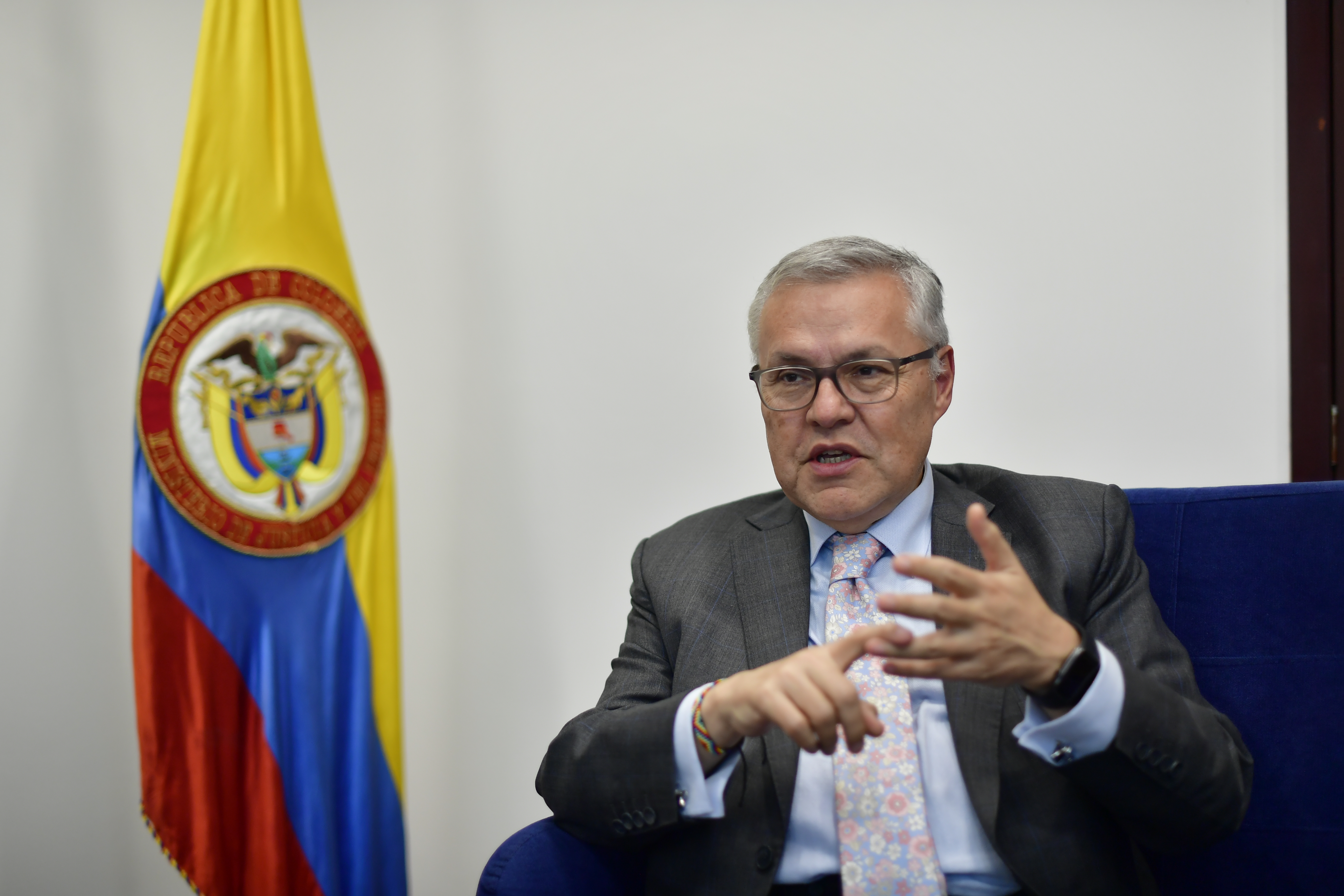 Ministro de Justicia, en entrevista.