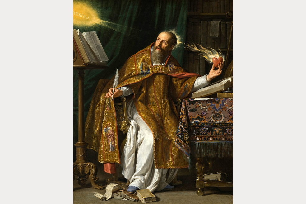 Retrato de san Agustín, Philippe de Champaigne (1650).