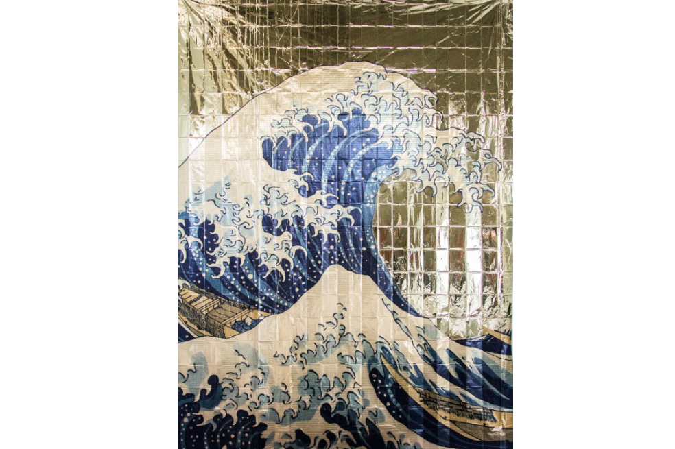 Santiago Vélez. Impresión digital sobre manta térmica 200 x 160 cm (abierta), 2017.
/ Archivo Santiago Vélez