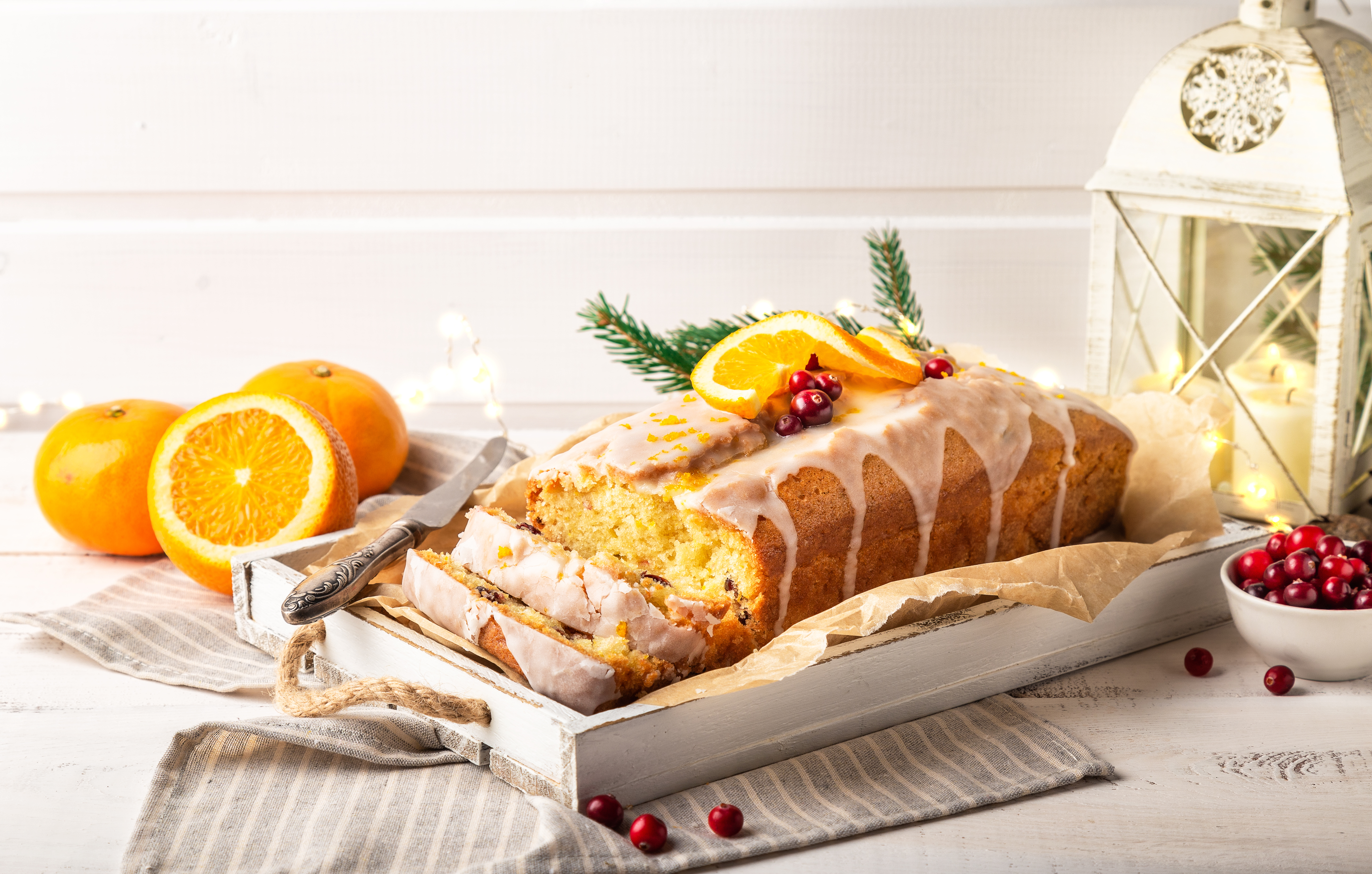 Pastel de naranja y especias