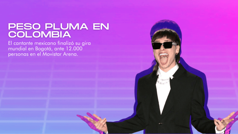 El cantante mexicano cerró su gira mundial en Bogotá, ante 12.000 personas en el Movistar Arena.