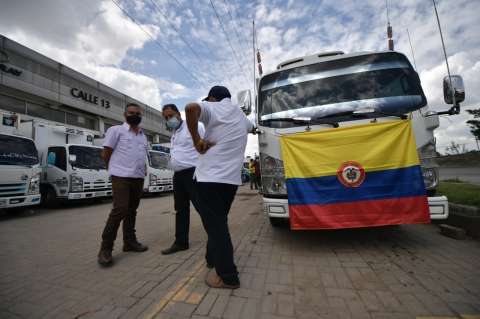 Así avanzan las movilizaciones de camioneros este lunes 15 de febrero